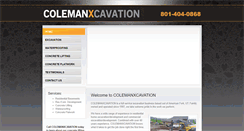 Desktop Screenshot of colemanxcavation.com
